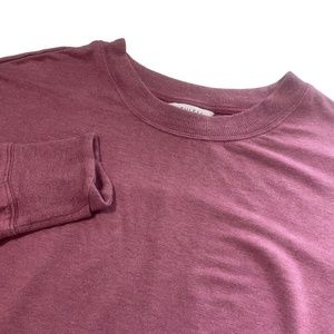 Athleta Large Dusty‎ Rose Tie Front Thumb Holes Sweatshirt